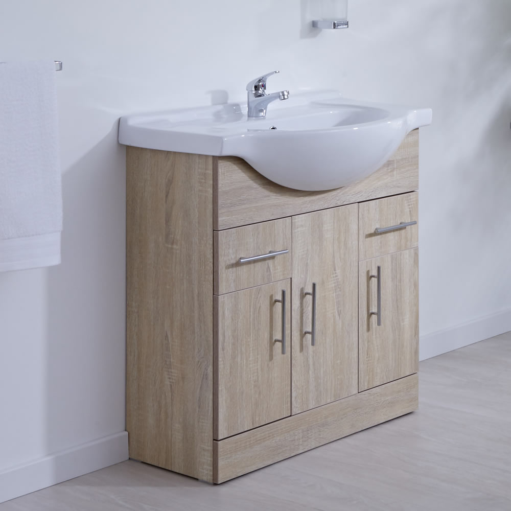 Meuble-lavabo 75x78x48cm Classic Oak