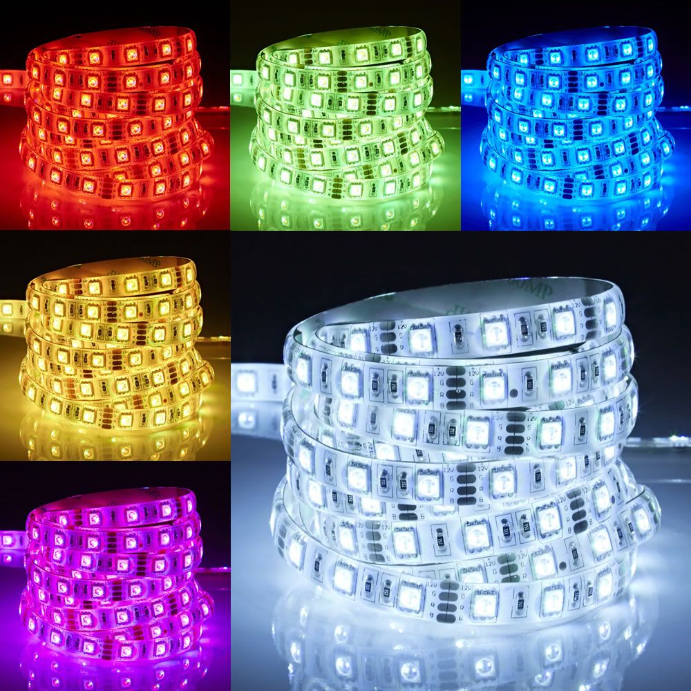 Biard Ruban LED 5050 RGB Ultra Brillant Étanche IP65 5m