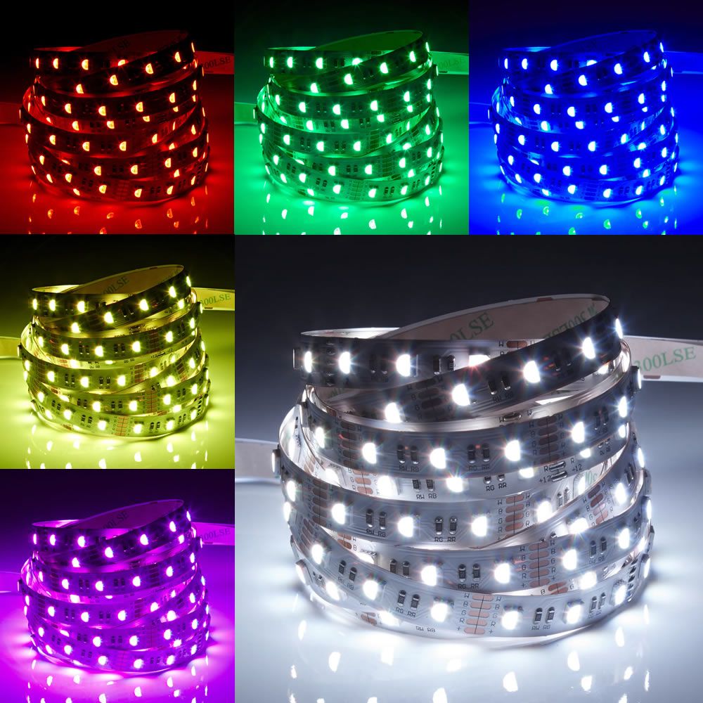 Biard Ruban LED 5050 Blanc & RGB Ultra Brillant 5m