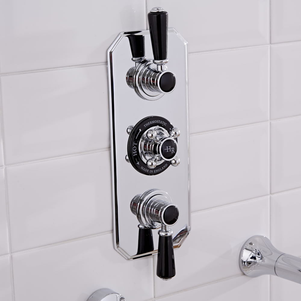 Mitigeur Douche thermostatique encastrable Rétro - Trois Fonctions