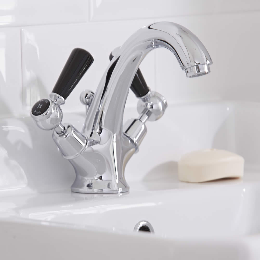 Robinet lavabo Rétro Topaz Noir