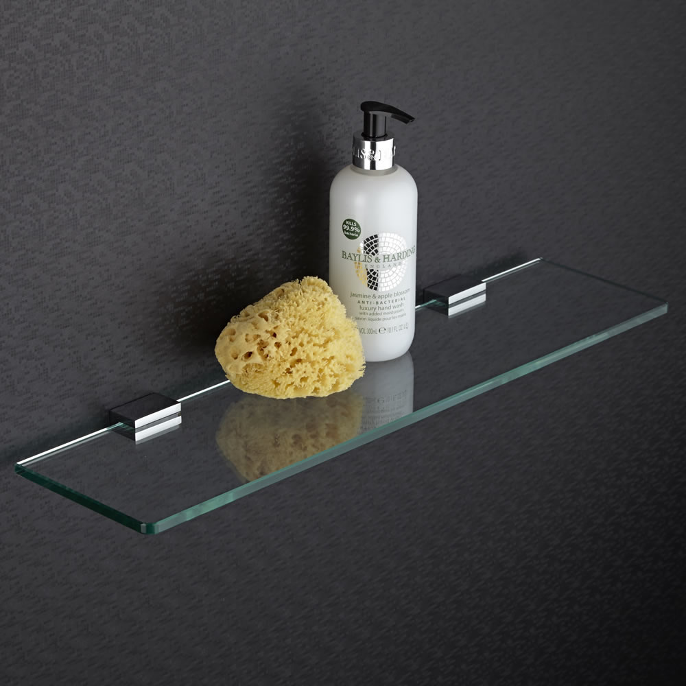 Tablette salle de bain 12x50cm Liso