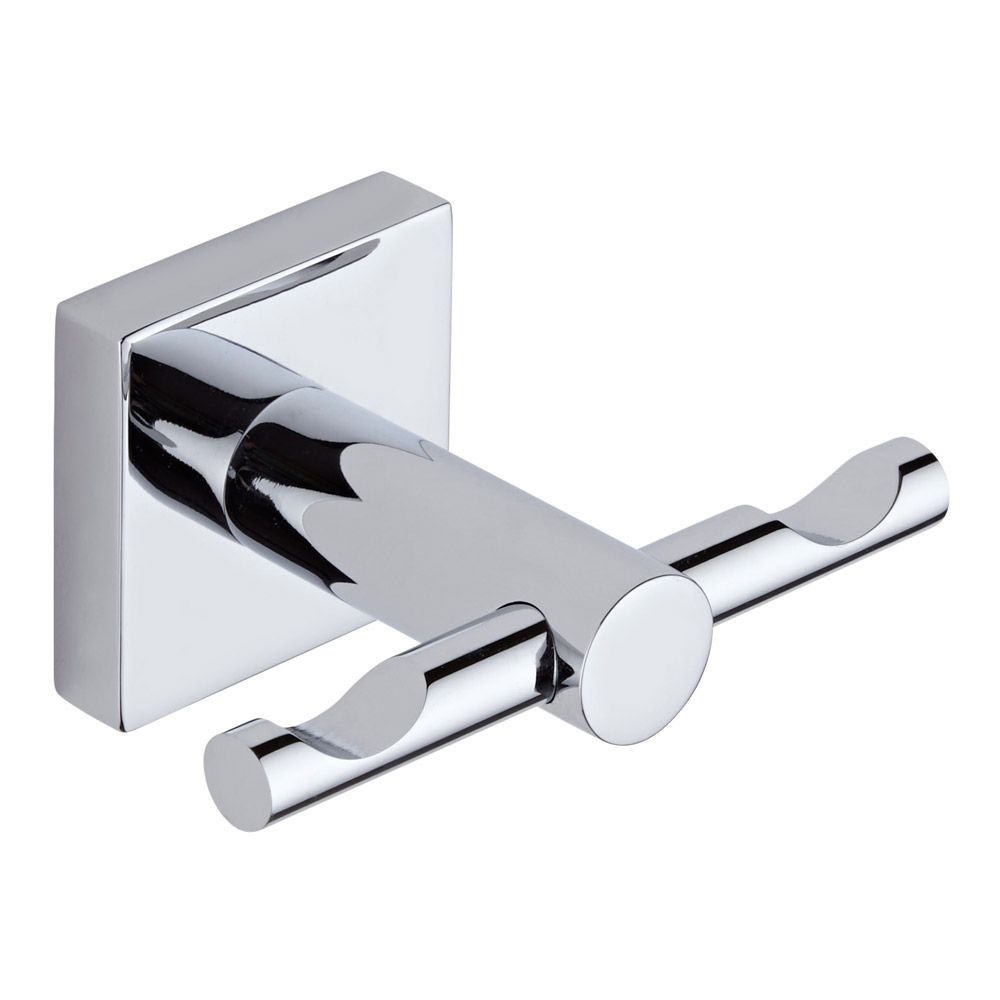 Patère salle de bain – Double accroche – Liso