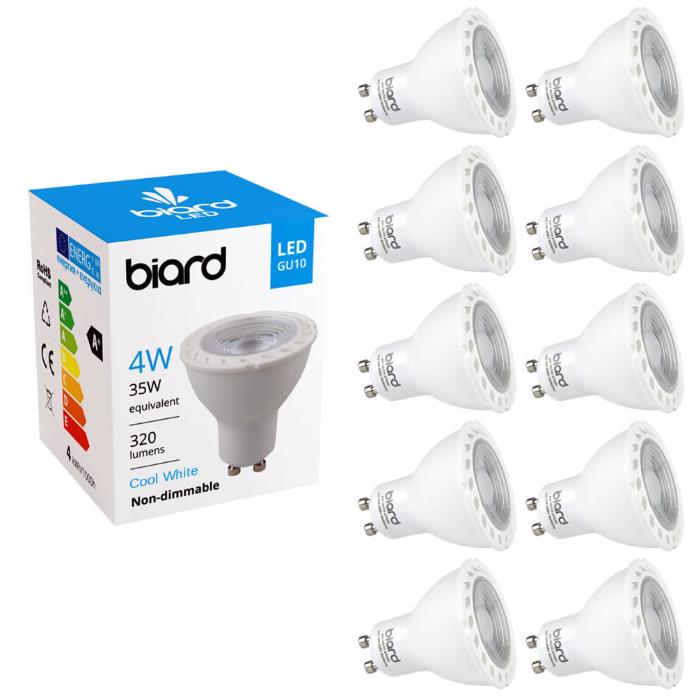 Biard Lot de 10 Ampoules spot LED 4W GU10