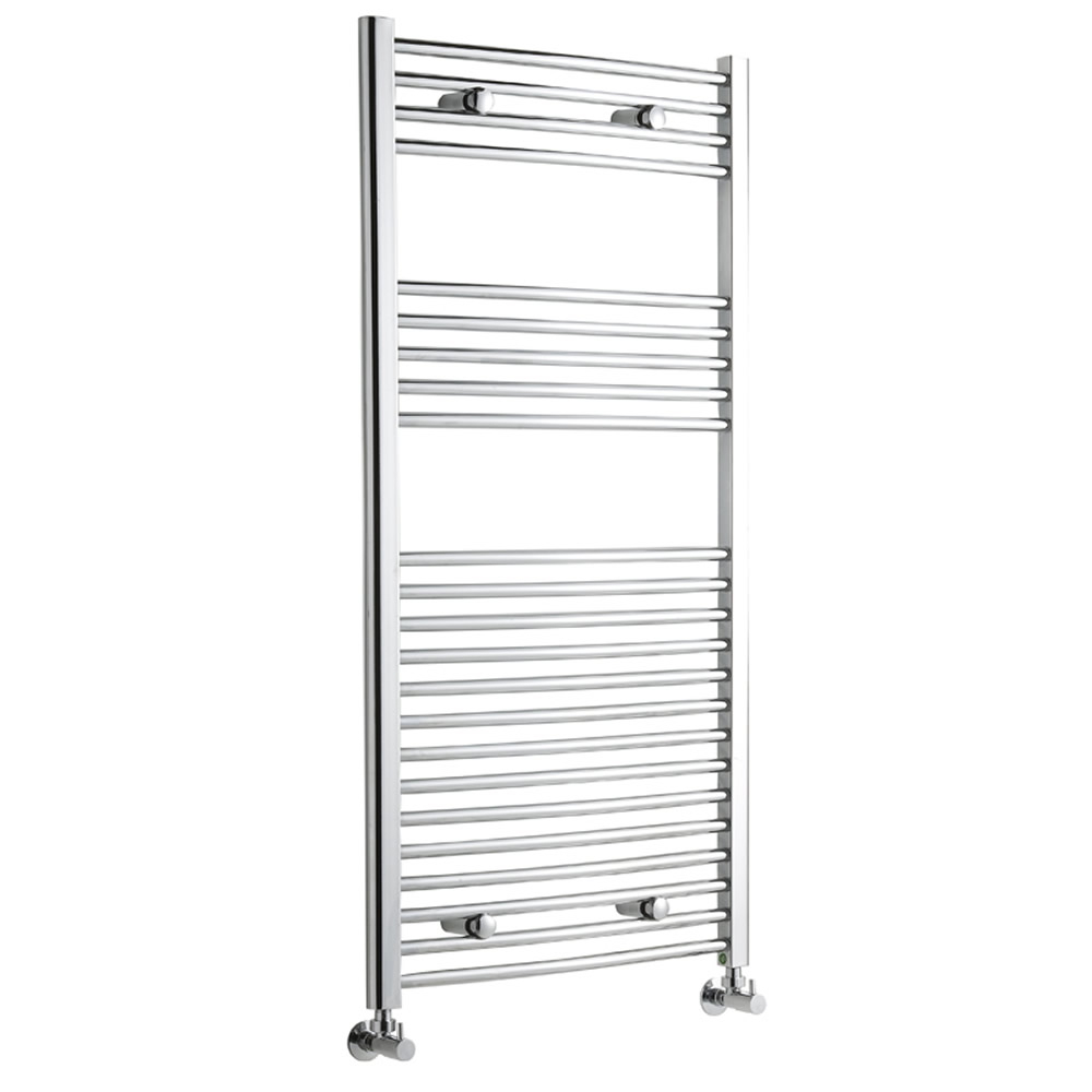 Hudson Reed Sèche-Serviettes Incurvé Chromé Ischia 120cm x 60cm x 5cm 522 Watts