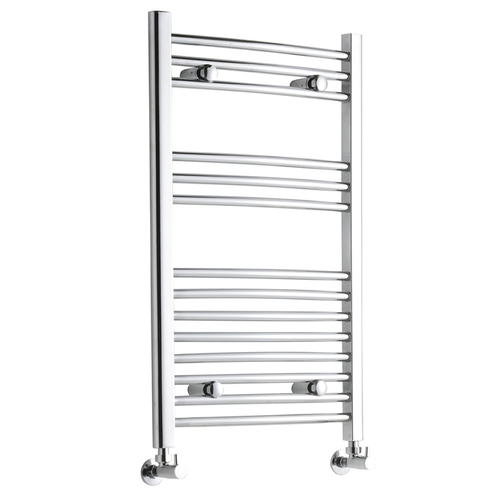 Hudson Reed Sèche-Serviettes Incurvé Chromé Ischia 80cm x 50cm x 4,2cm 289 Watts