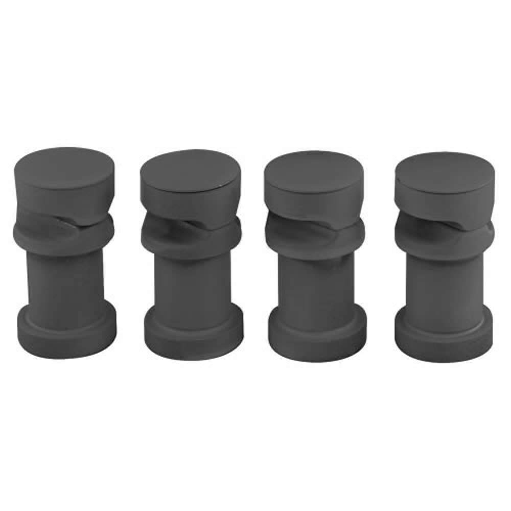 Supports muraux anthracite pour fixation horizontale des radiateurs Vitality