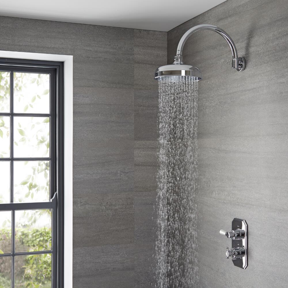 Kit de Douche Encastrable Rétro Victoria Une Fonction Pomme Ø 20.5cm