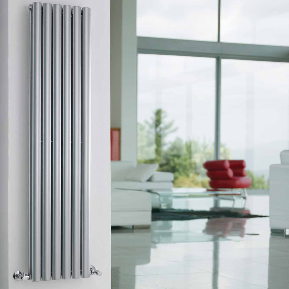 Radiateur Design Vertical Argent Vitality 150cm x 35,4cm x 10,5cm 1380 Watts