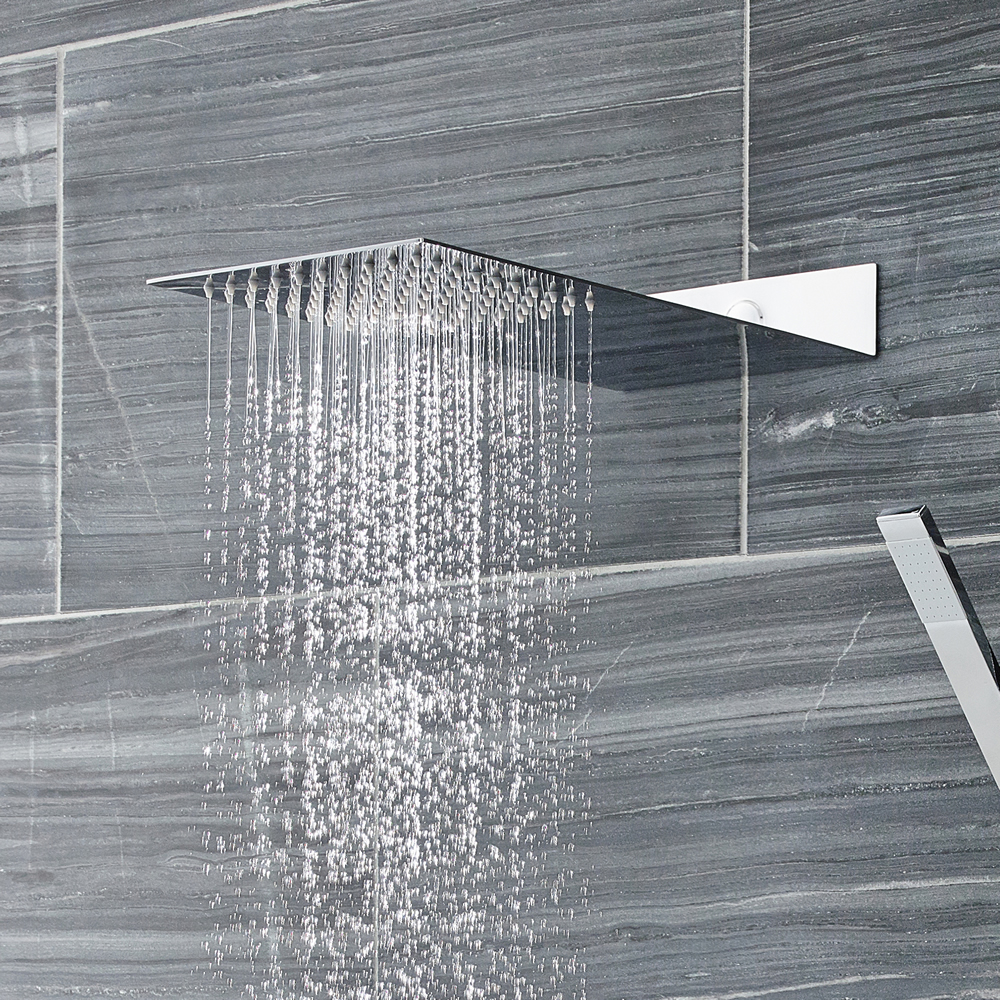 Pomme de douche avec bras intégré