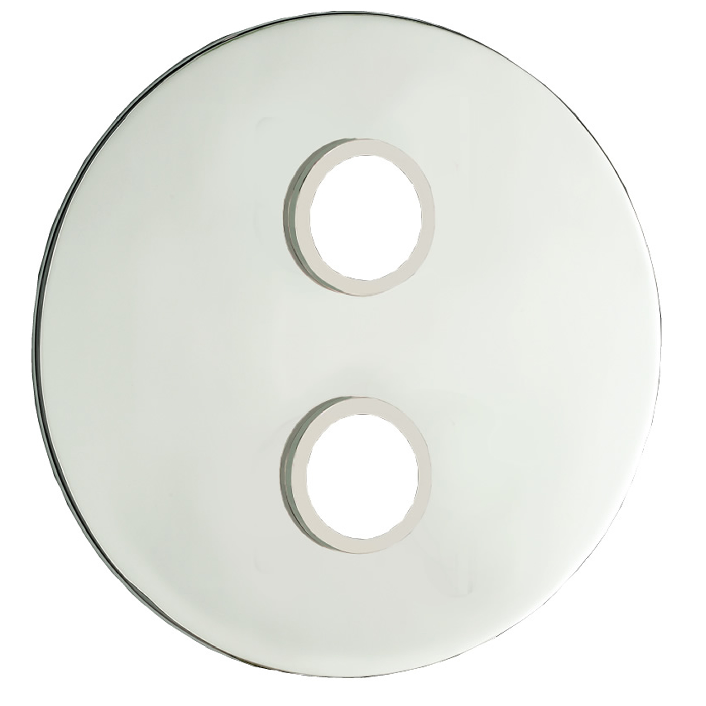Plaque de finition ronde pour mitigeur de douche encastré