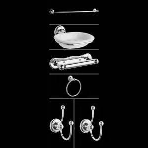 Lot de 6 accessoires de salle de bain Rétro Ambience