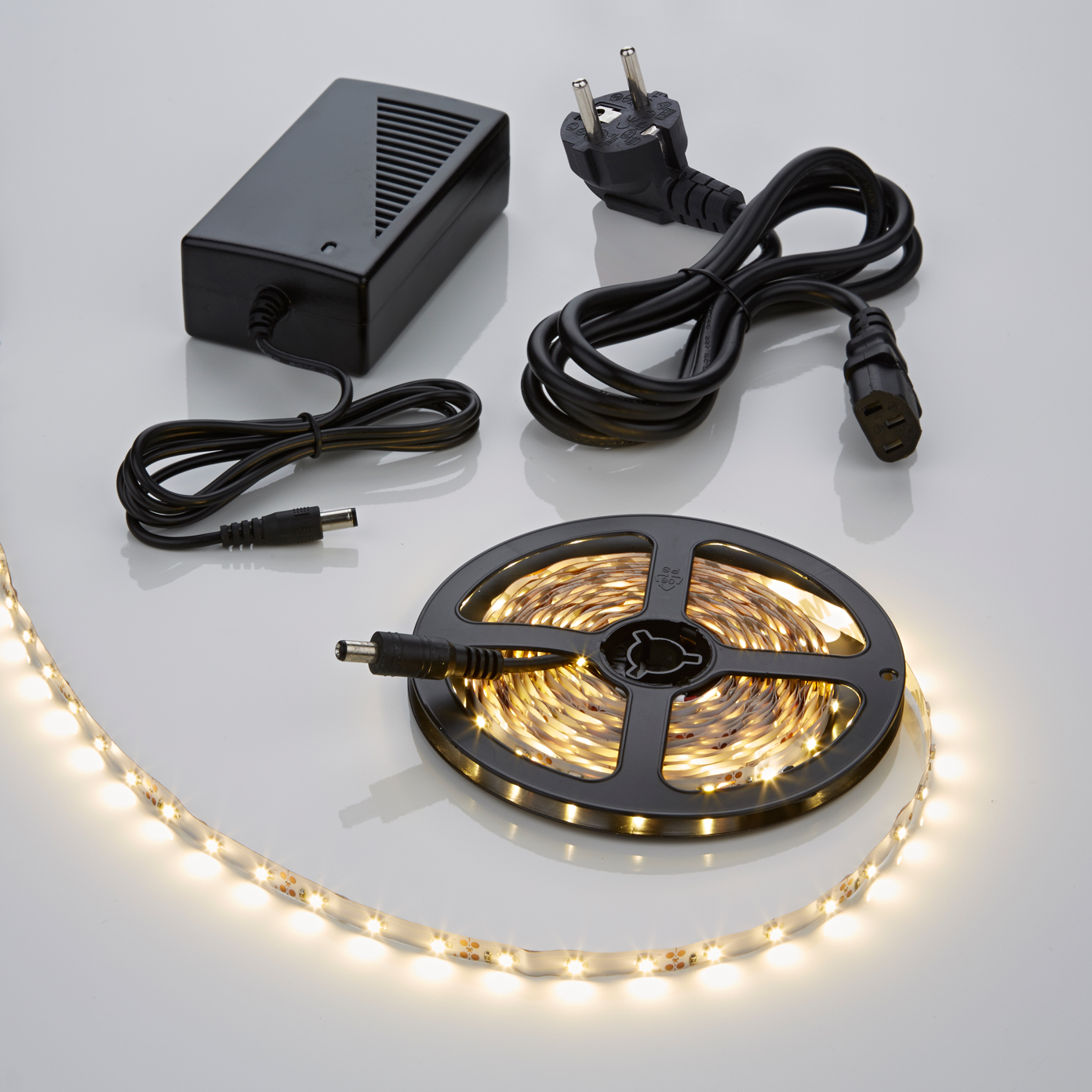 Biard Kit Ruban LED 3528 Blanc chaud 5m