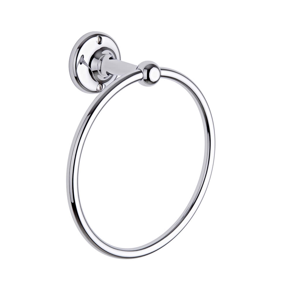 Anneau porte-serviette chromé