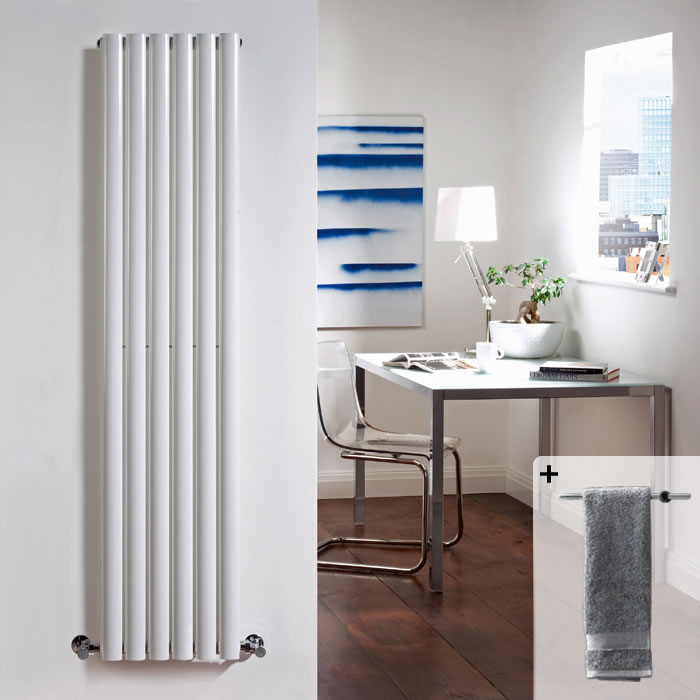 Radiateur Design Vertical Blanc Vitality 160cm x 35,4cm x 10,5cm 1014 Watts