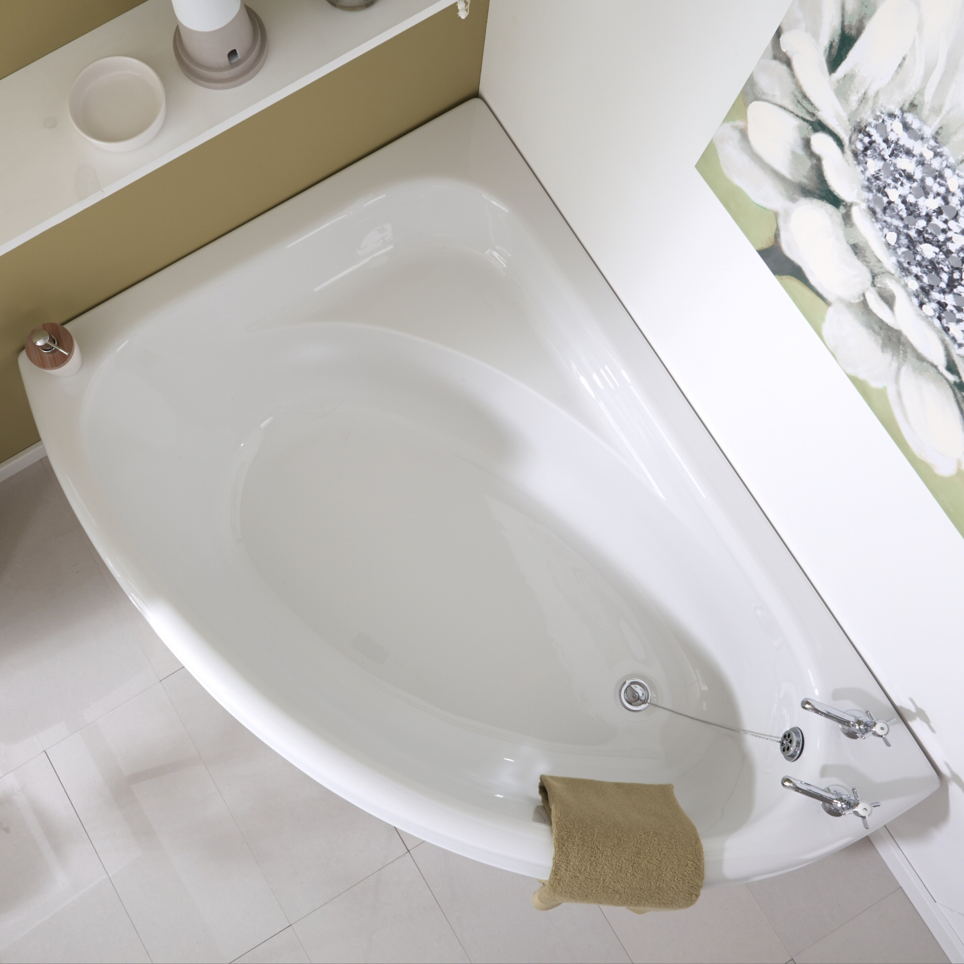 Baignoire d'Angle gauche 150x102cm