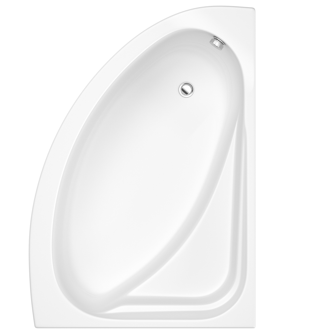 Baignoire d'Angle droit 150x102cm