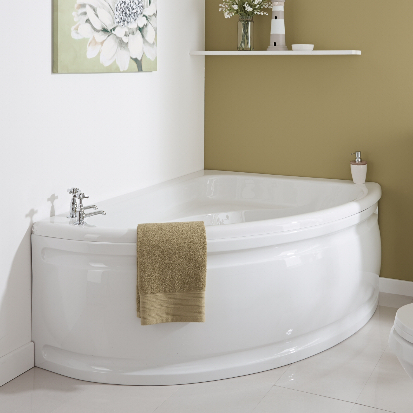 Baignoire d'Angle droit 150x102cm