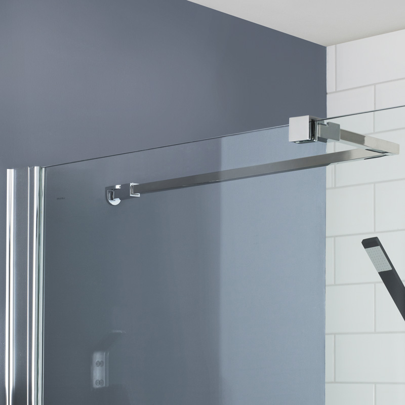Barre de stabilisation en L pour paroi de douche Portland