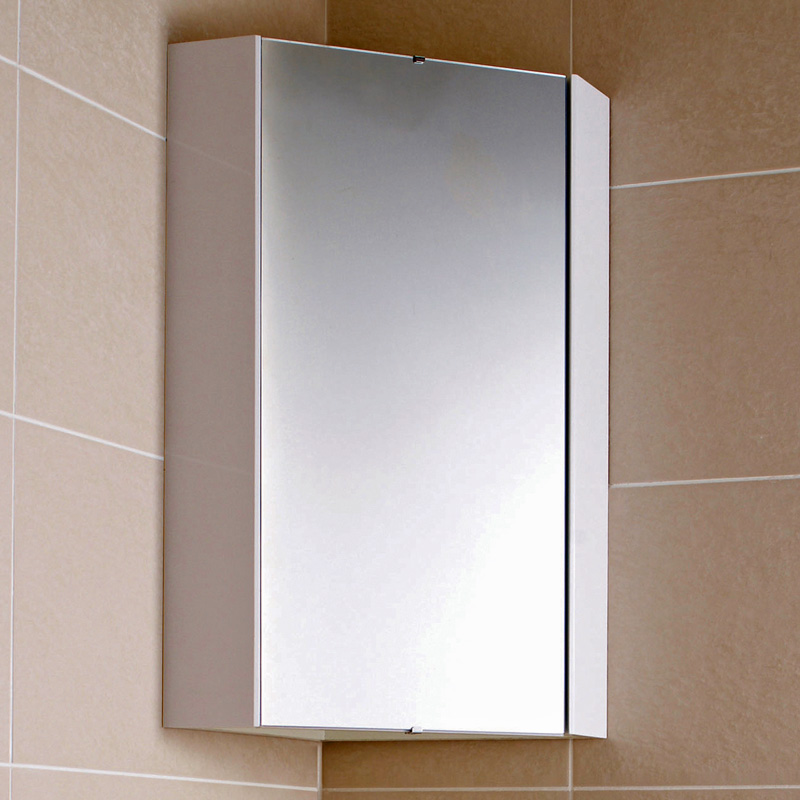 Armoire miroir d'Angle de Salle de Bains H. 65cm - Design