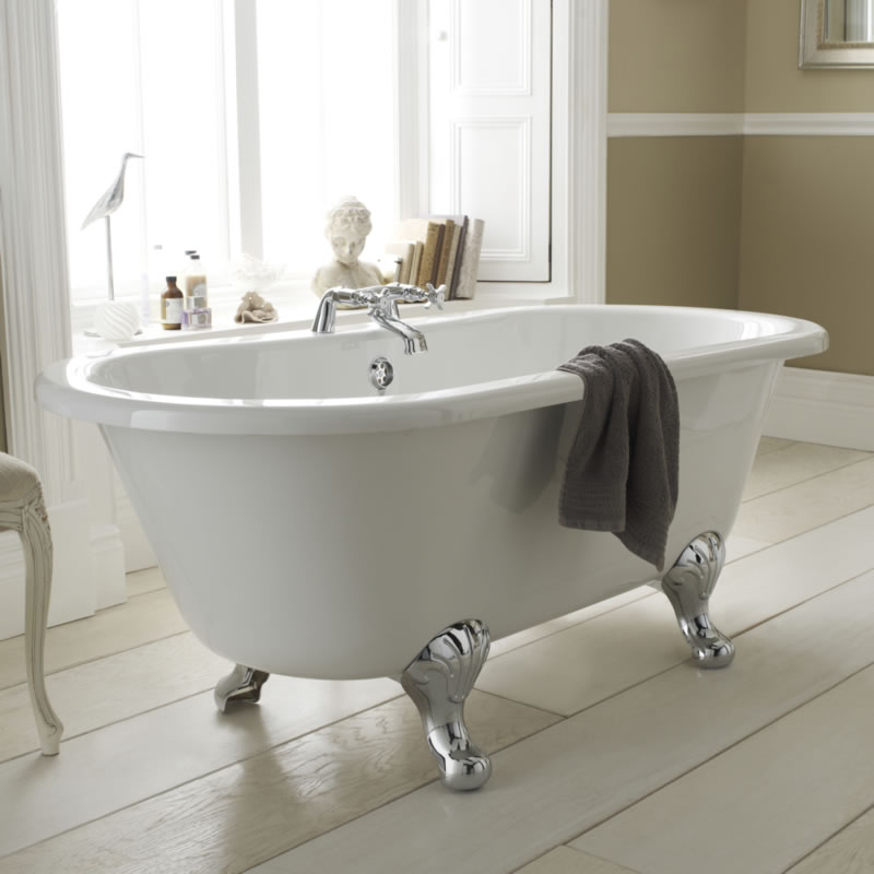 Baignoire îlot sur pieds 150x74.5cm