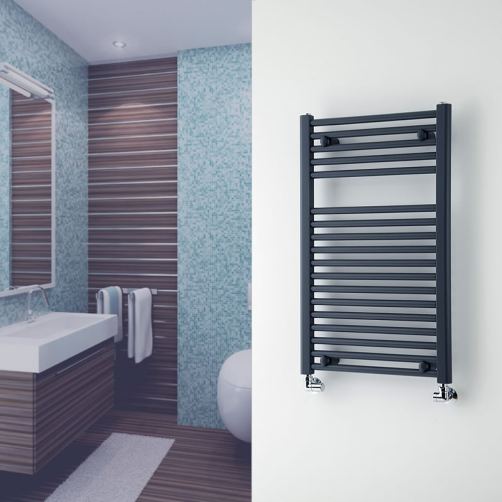 Sèche-Serviettes Anthracite Loa 80cm x 50cm x 3cm 474 Watts