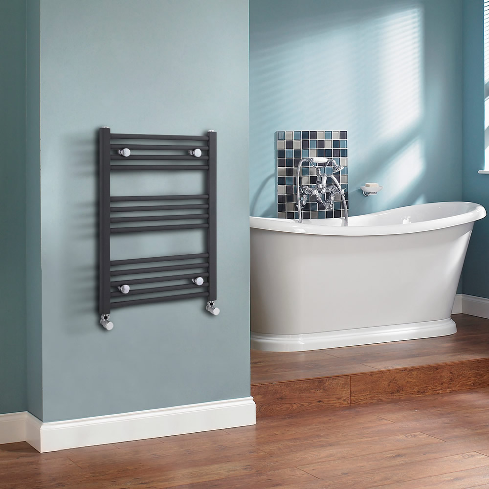 Sèche-Serviettes Anthracite Loa 70cm x 50cm x 3cm 337 Watts
