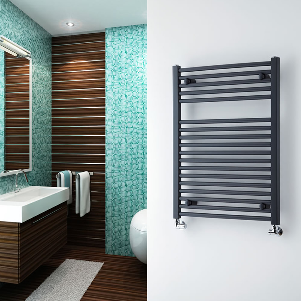 Sèche-Serviettes Anthracite Loa 80cm x 60cm x 3cm 567 Watts