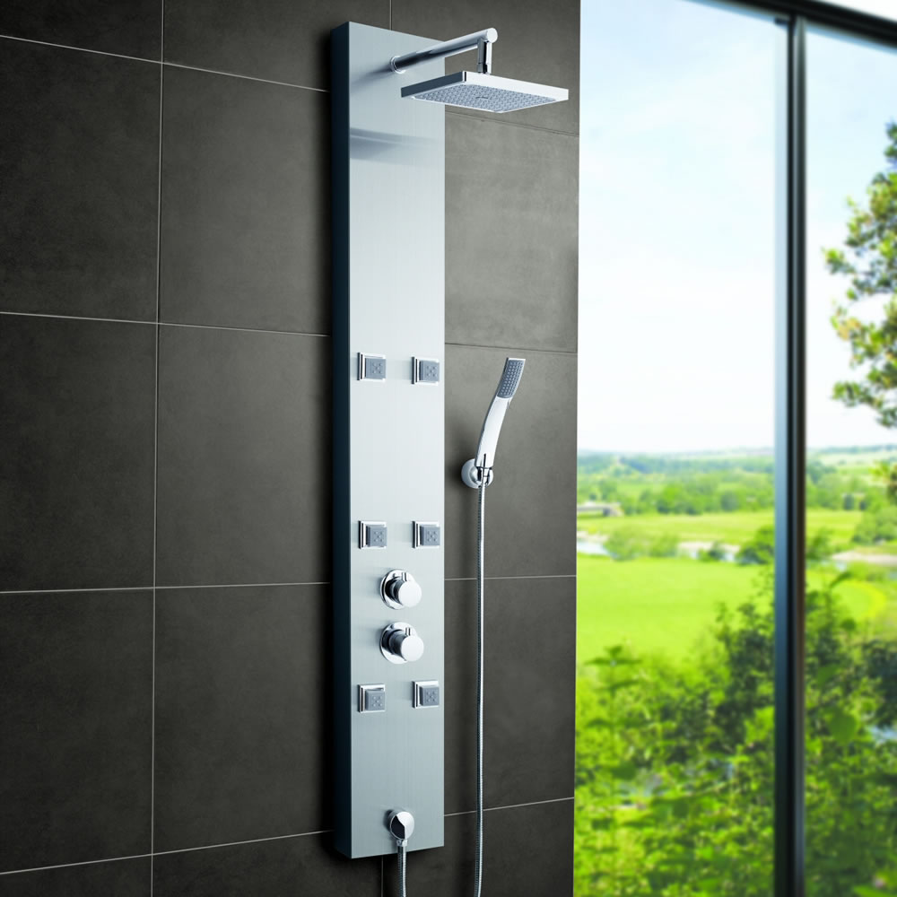 Colonne de Douche Thermostatique Hydromassante Easton