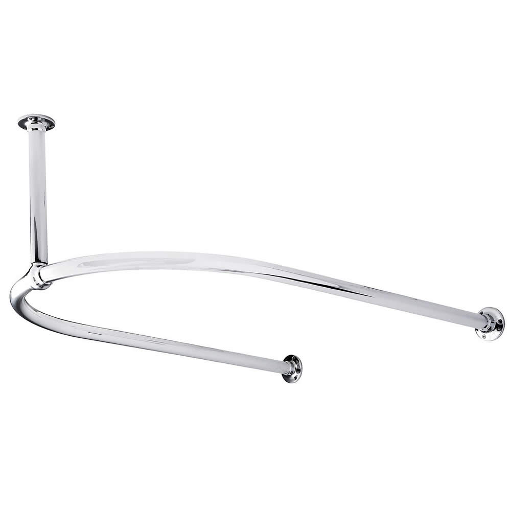 Tringle à rideau de douche en demi cercle