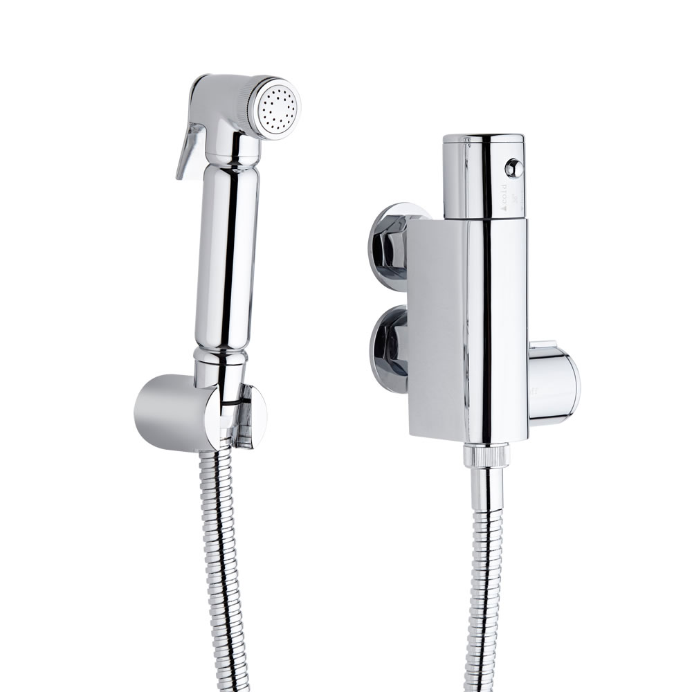 Kit Douchette Hygiénique Spray & Mitigeur Thermostatique