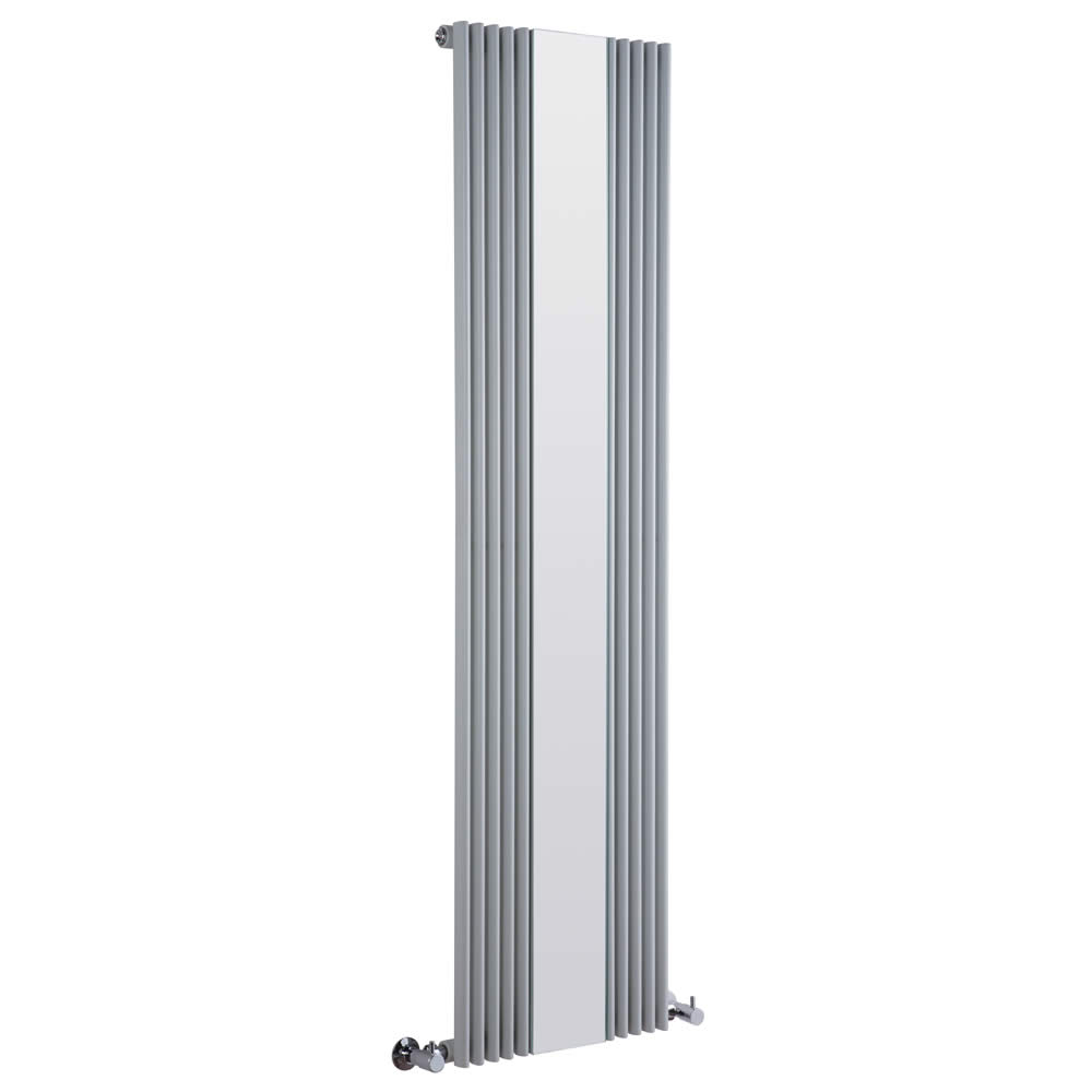 Radiateur Design Vertical avec Miroir Argent Keida 160cm x 42cm x 6,3cm 840 Watts
