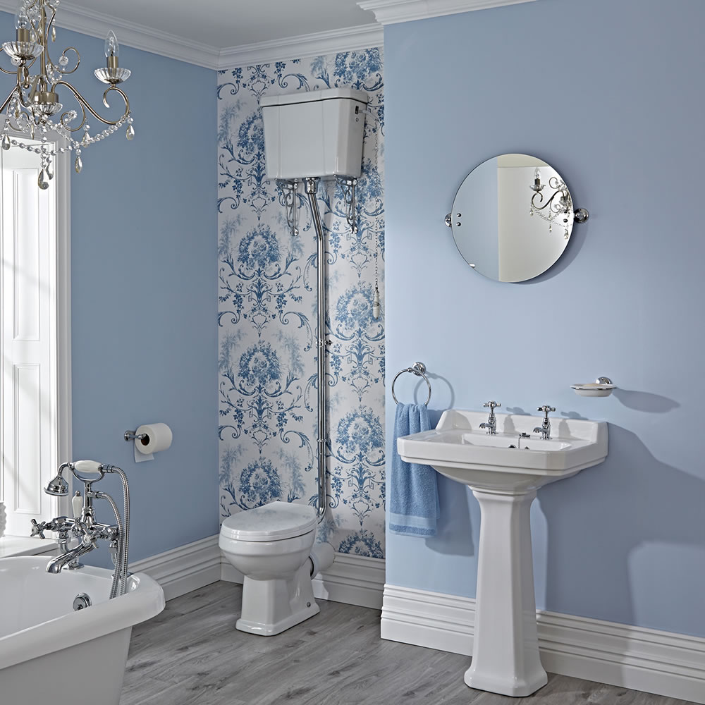 WC Rétro - Blanc - Chasse d'eau Haute