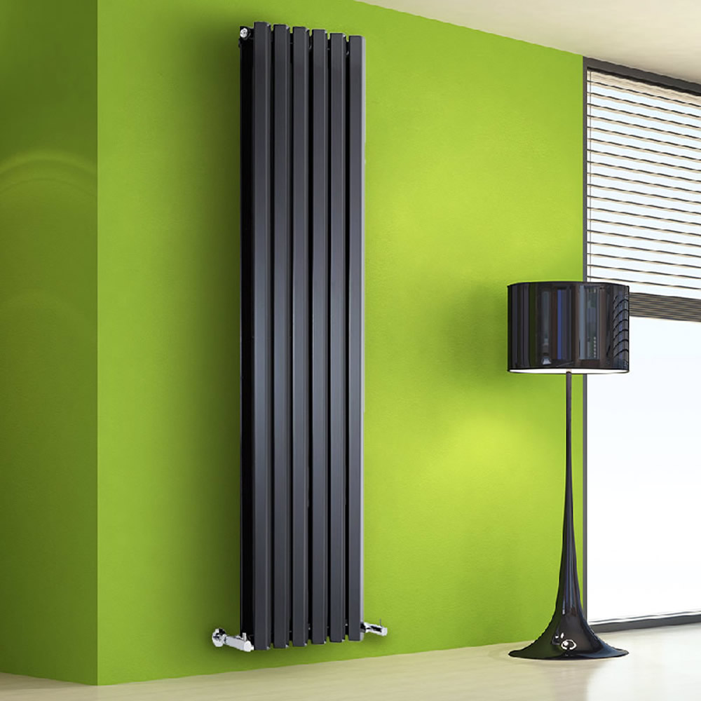 Radiateur Design Vertical Noir Salisbury 178cm x 42cm x 8,6cm 1618 Watts