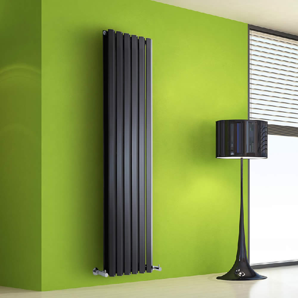 Radiateur Design Vertical Noir Salisbury 160cm x 42cm x 8,6cm 1475 Watts