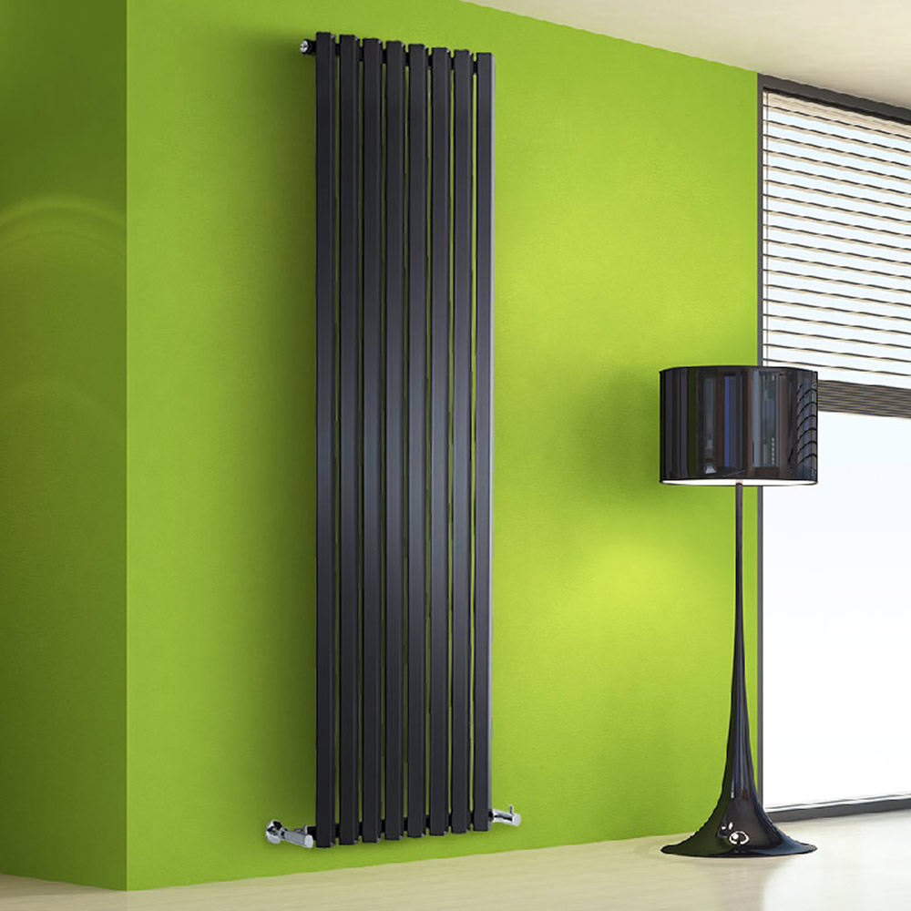 Radiateur Design Vertical Noir Salisbury 178cm x 56cm x 6cm 1401 Watts