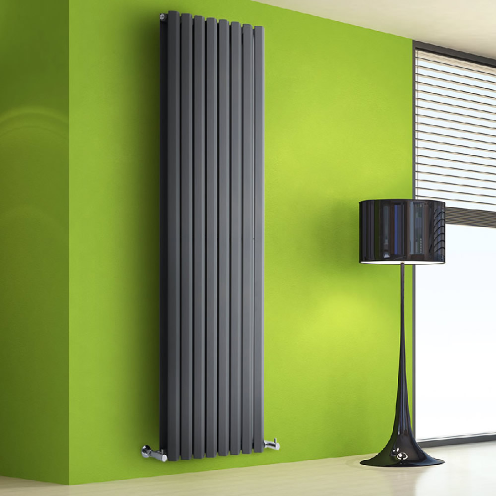 Radiateur Design Vertical Anthracite Salisbury 178cm x 56cm x 8,6cm 2158 Watts
