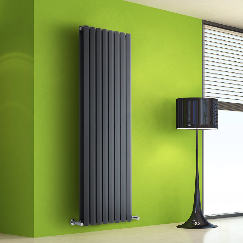 Radiateur Design Vertical Anthracite Salisbury 160cm x 56cm x 8,6cm 1967 Watts