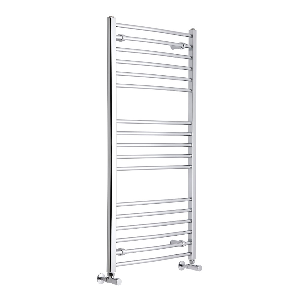 Hudson Reed Sèche-Serviettes Incurvé Chromé Eco 120cm x 60cm x 3cm 430 Watts