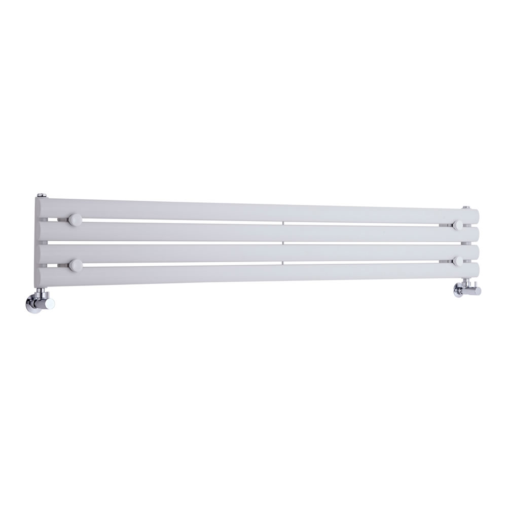 Radiateur Design Horizontal Blanc Vitality 23,6cm x 160cm x 7,8cm 518 Watts