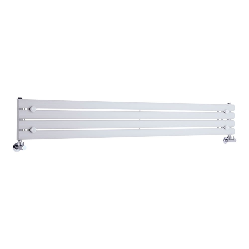 Radiateur Design Horizontal Blanc Vitality 23,6cm x 178cm x 5,5cm 647 Watts