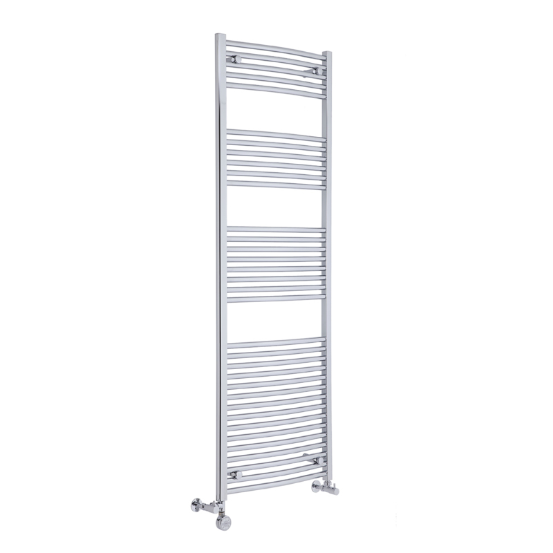 Hudson Reed Sèche-Serviettes Mixte Incurvé Chromé Ischia 180cm x 60cm x 5cm 759 Watts