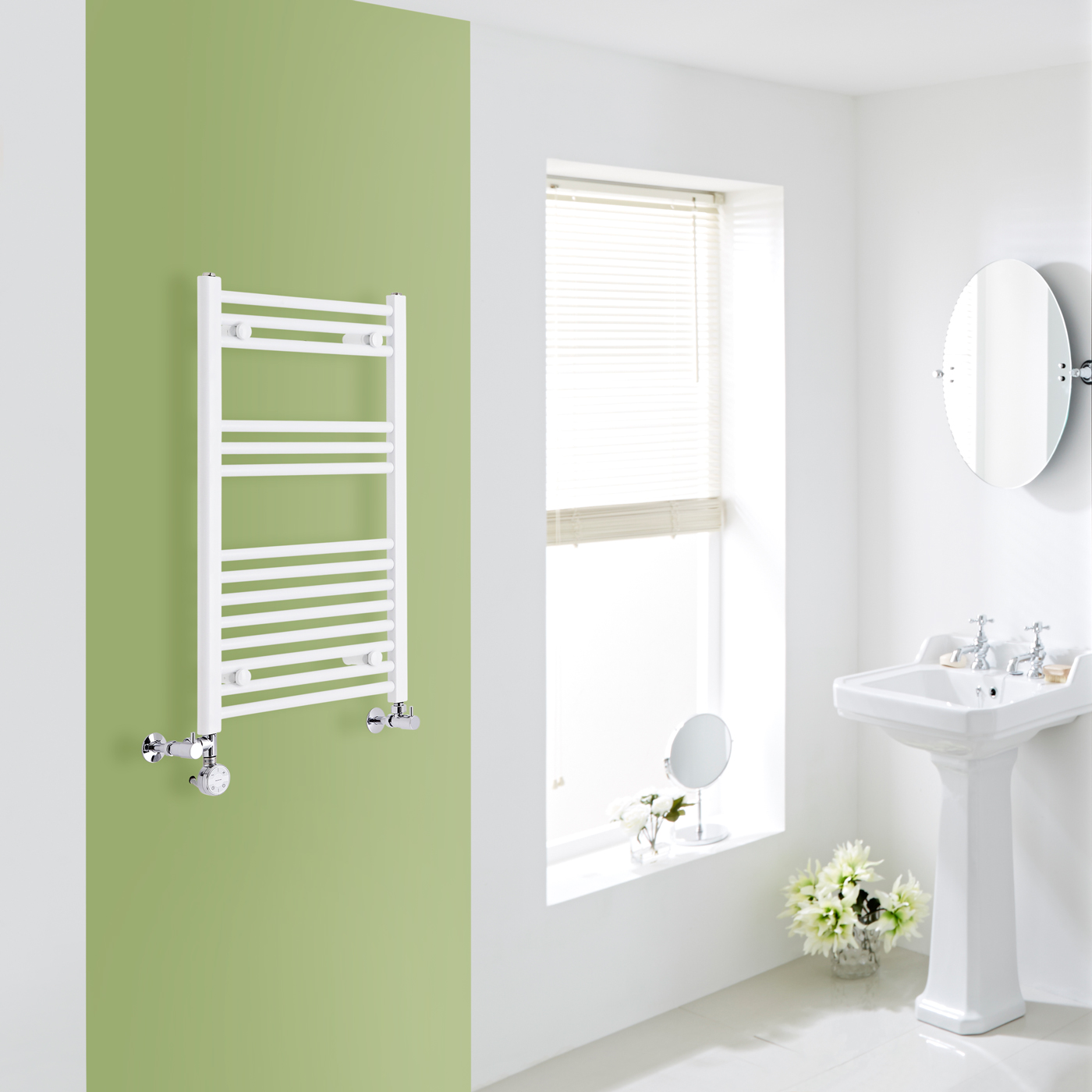 Sèche-Serviettes Mixte Blanc Etna 80cm x 50cm x 3cm 426 Watts