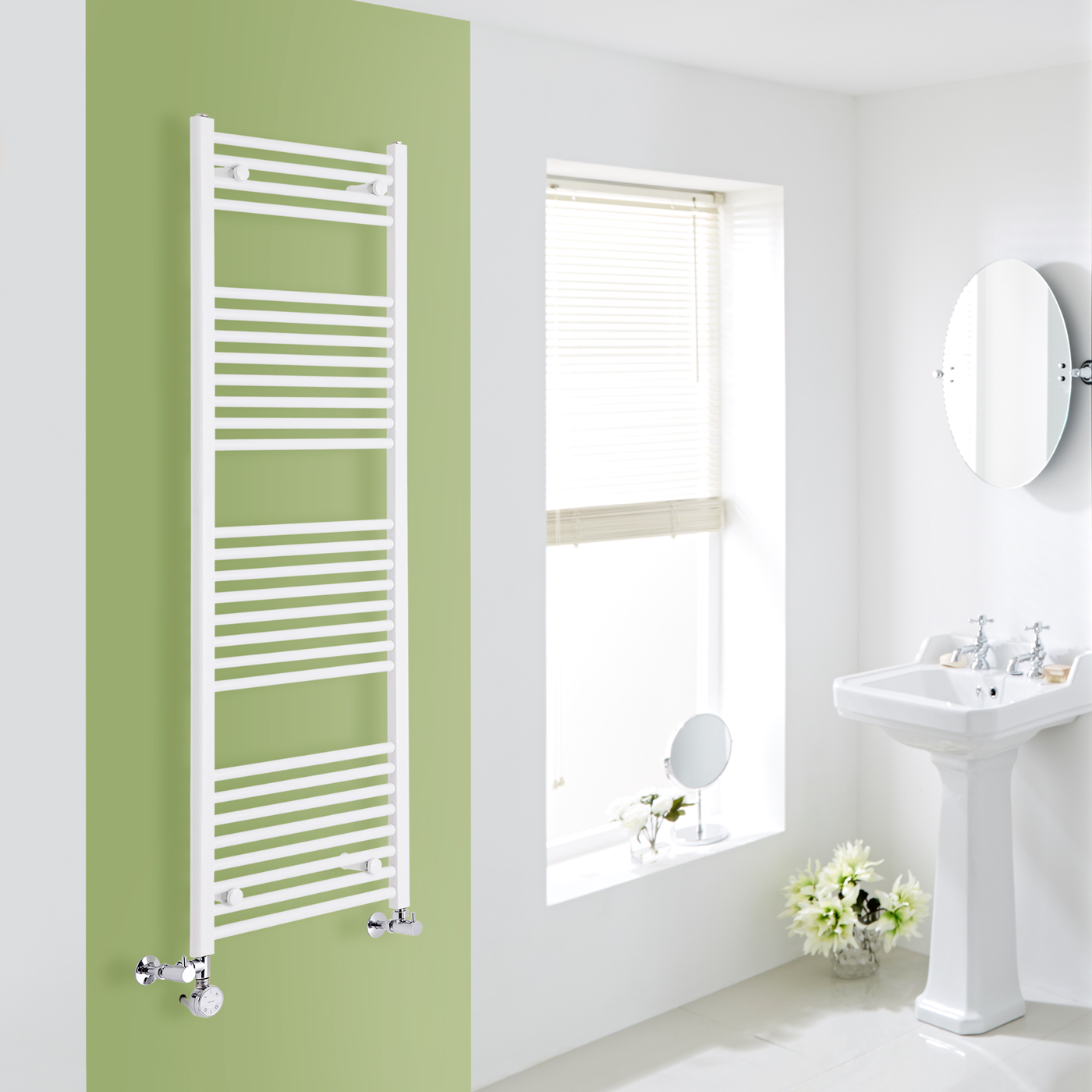 Sèche-Serviettes Mixte Blanc Etna 150cm x 50cm x 3cm 828 Watts