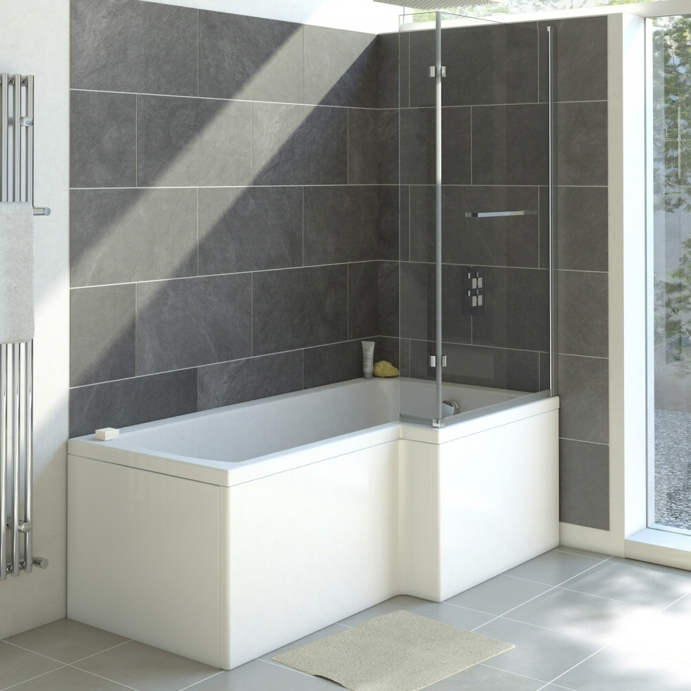 Baignoire asymétrique d'angle droit 85x170x38,5cm