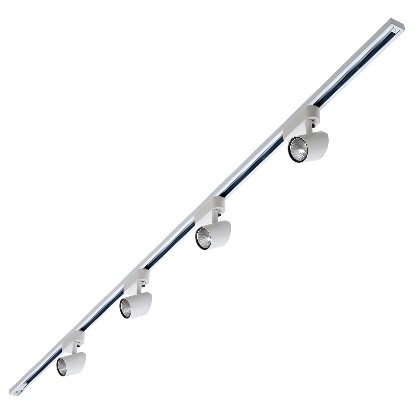 Biard Spot LED 7W sur rail 2m Blanc - Pack de 4