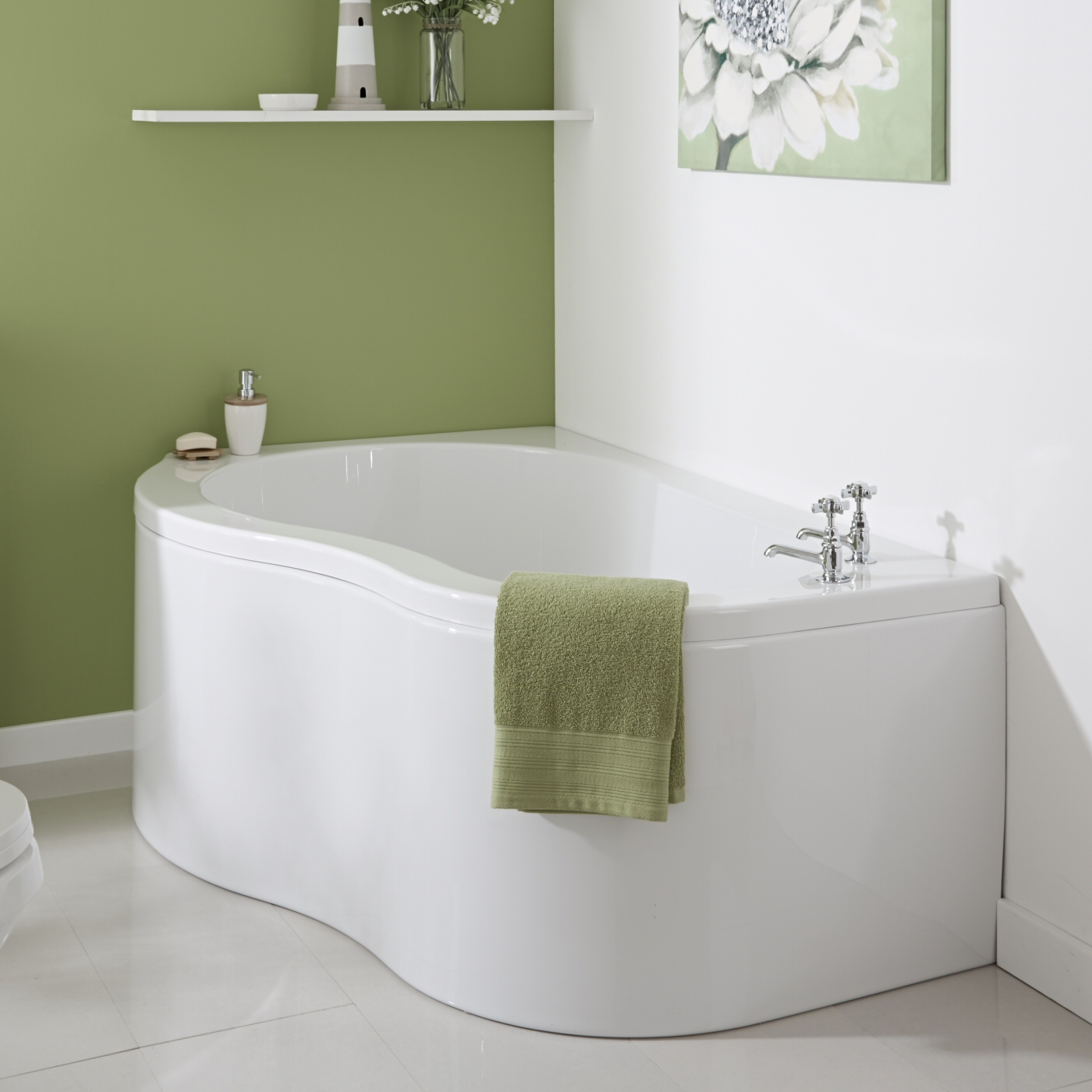 Baignoire d'Angle gauche 150x100cm
