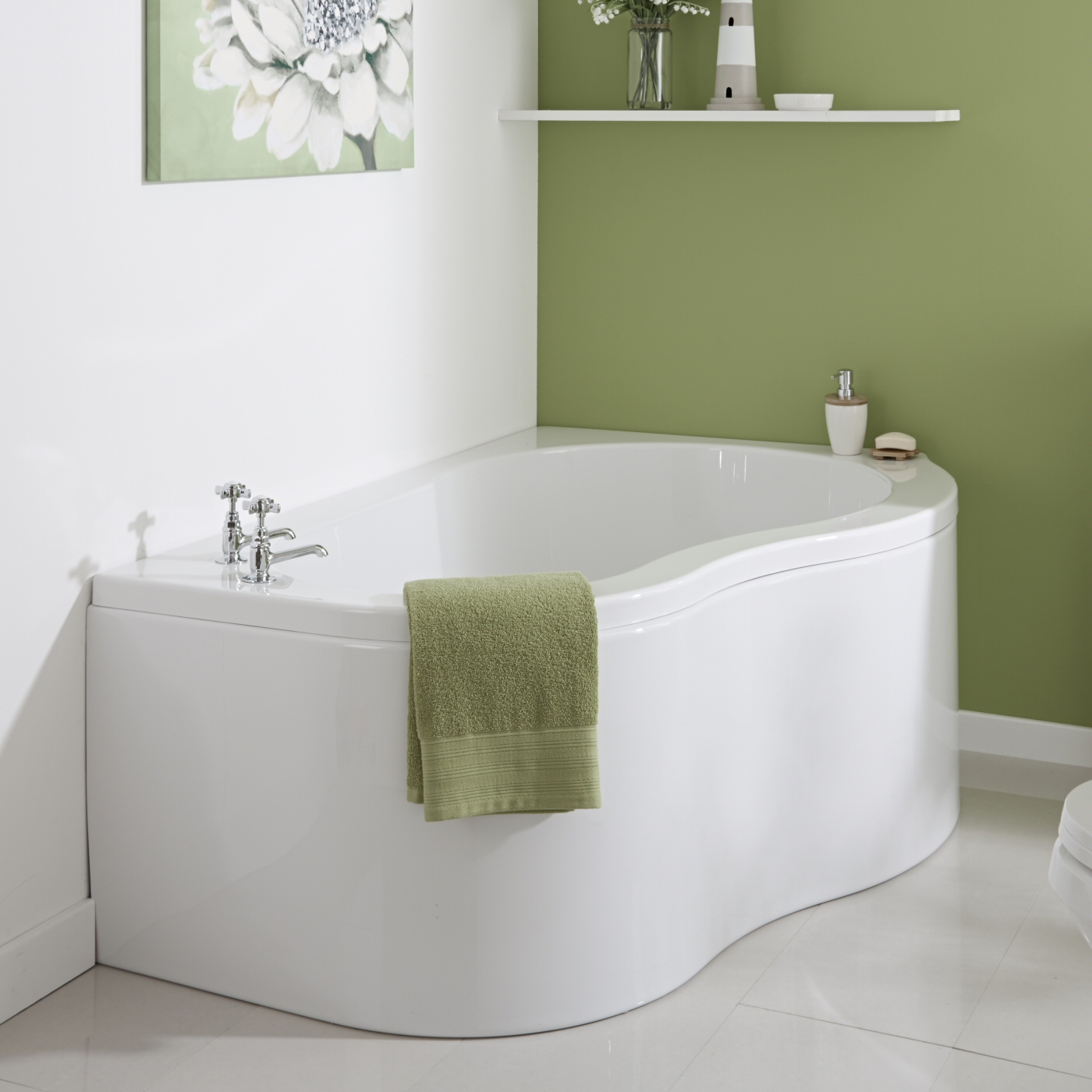 Baignoire d'Angle droit 150x100cm