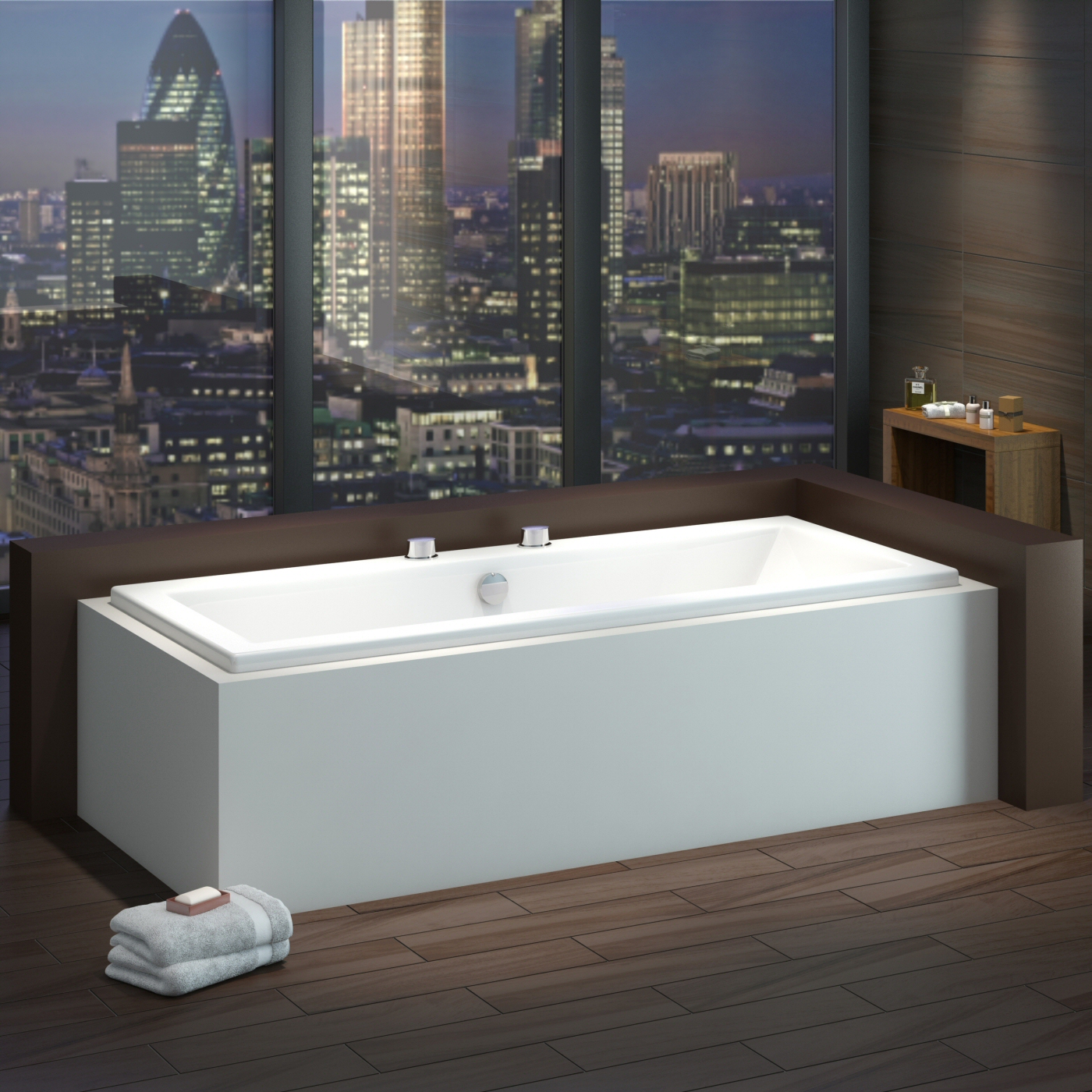 Baignoire rectangulaire moderne 70x170cm