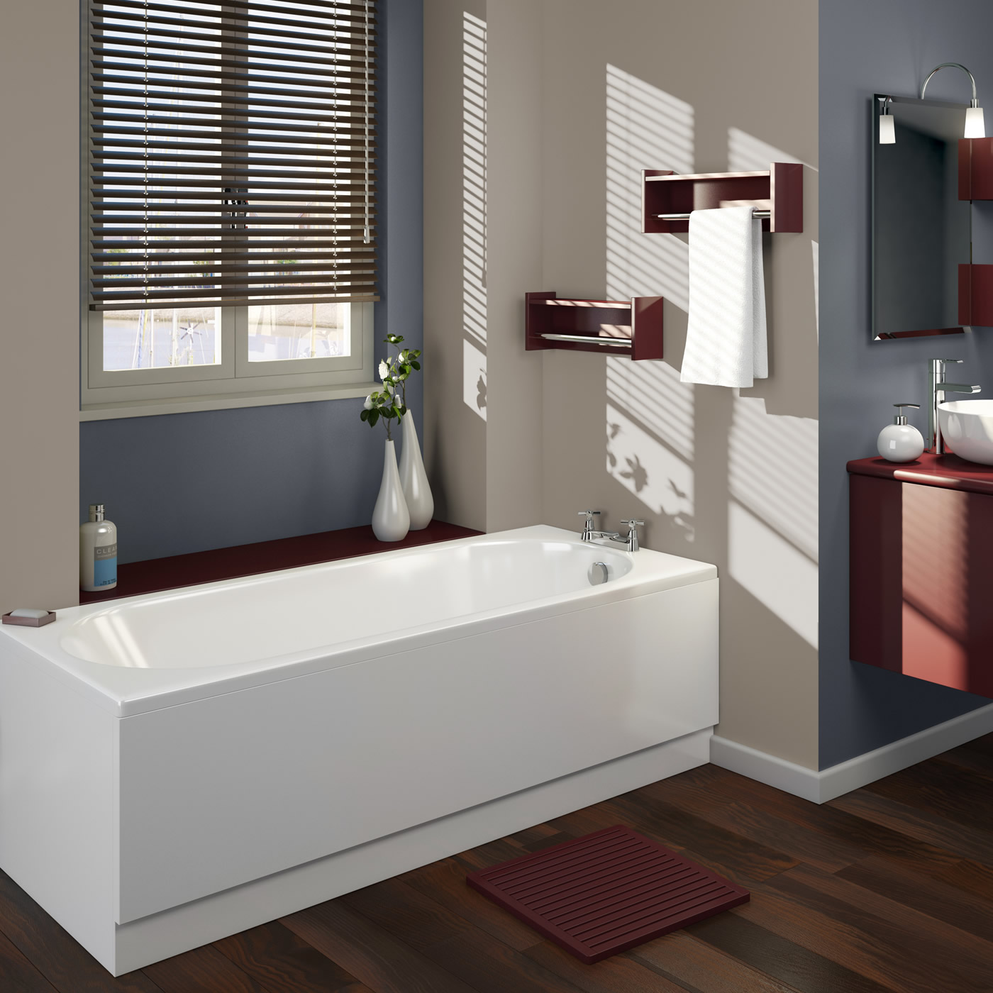Baignoire rectangulaire 80x180cm